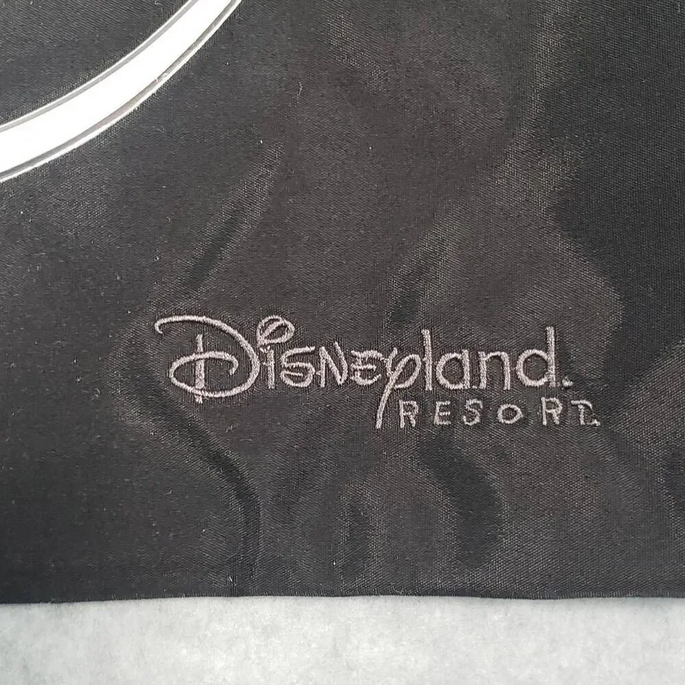 Disneyland Resorts Mickey Mouse Logo‎ Sling Bag Metallic Silver Heavy Duty Nylon